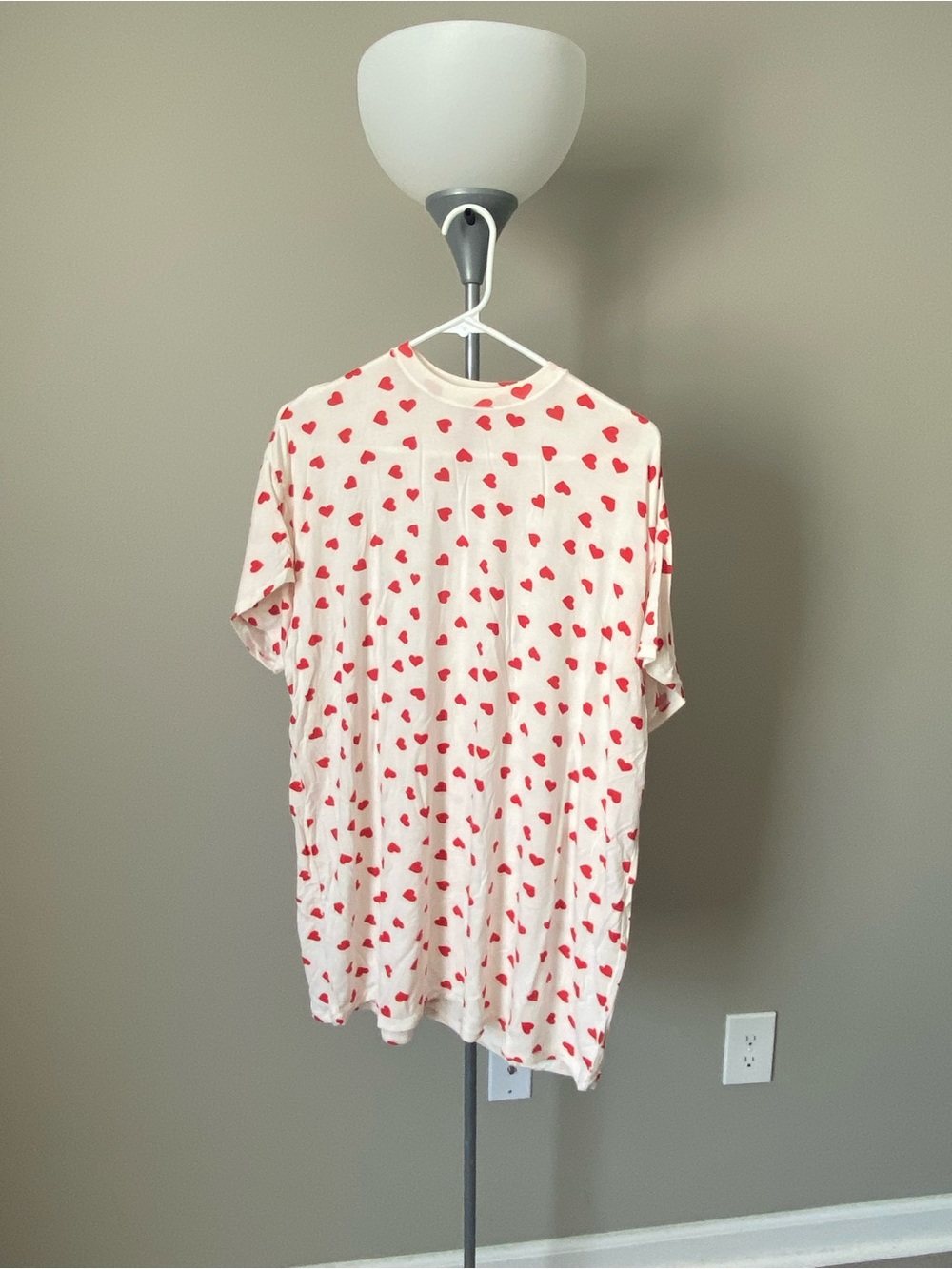 SKIMS Red and White Heart Tee